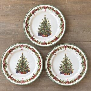 Christopher Radko Traditions Holiday Celebrations salad plates